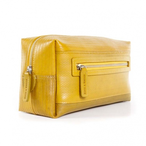 Recycled Fire hose Washbag Yellow